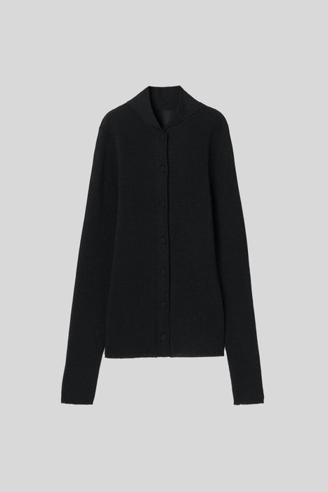 033-Rib Knit Cardigan_Dark Navy