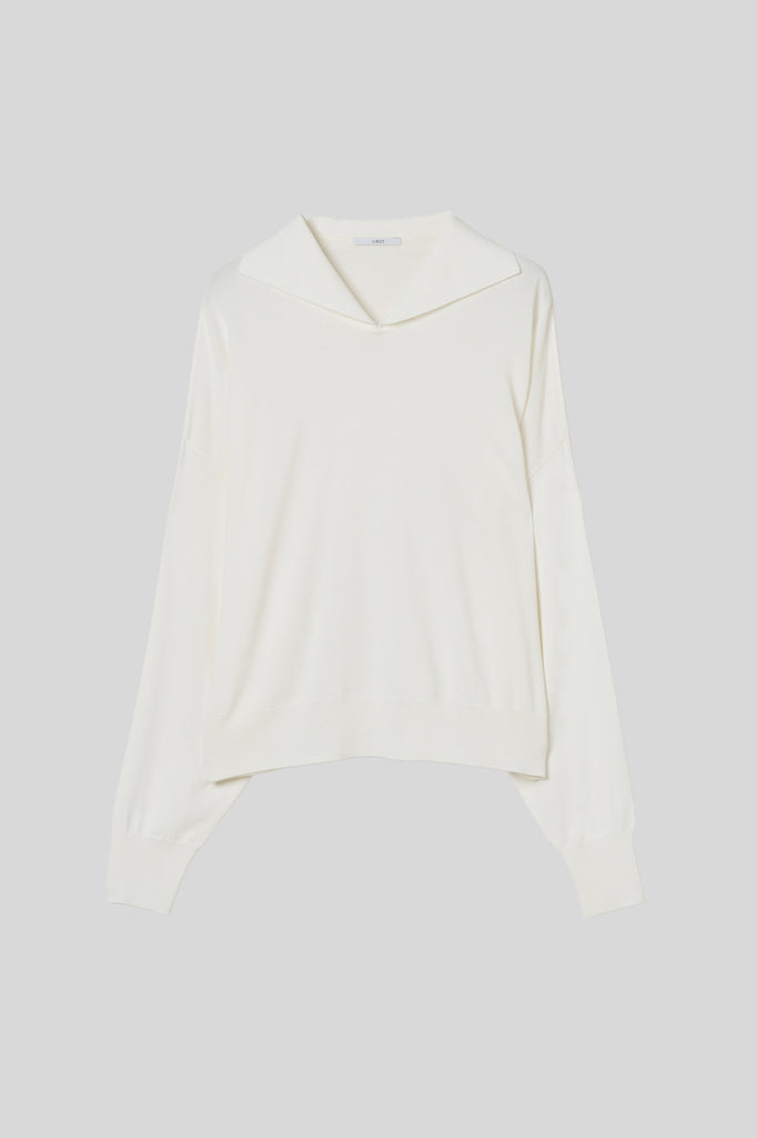 【IIROT/イロット】sailor collar knit 2026SS Sailor Collar Knit_ White– IIROT