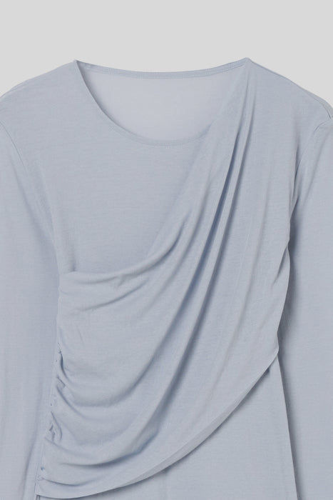 033-Skin Touch Long Sleeve_Cerulean Blue