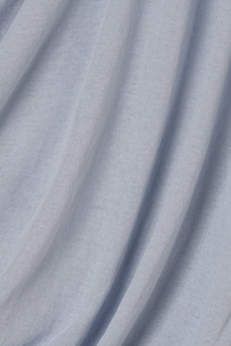 Skin Touch Shirring Tops_Cerulean Blue