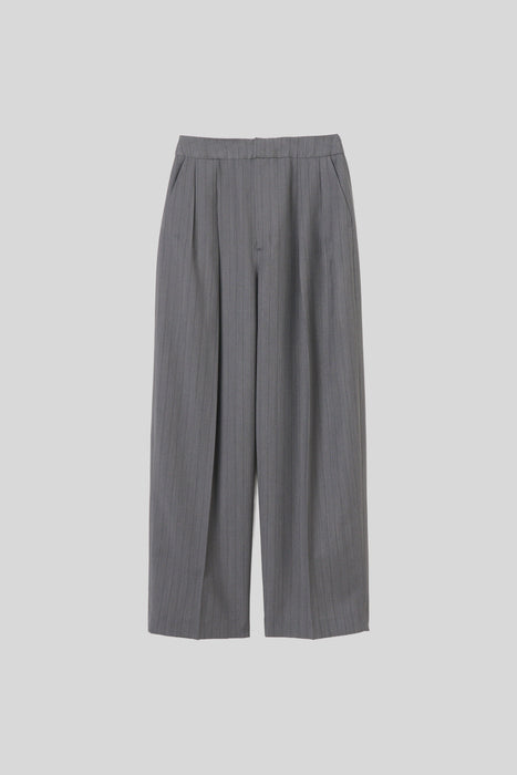 ※033-T/W Tropical Tuck Trouser_Gray