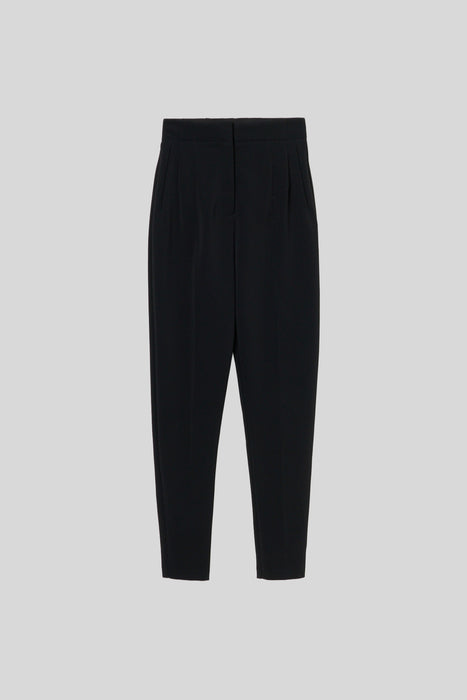 Wool Balloon Trousers_Black