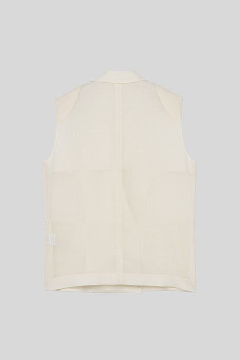 Sheer Gilet_White