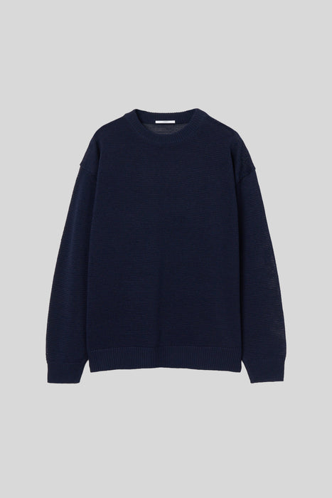 Cotton Knit P/O_Navy