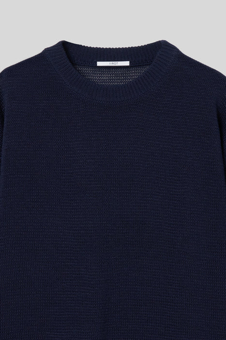 Cotton Knit P/O_Navy