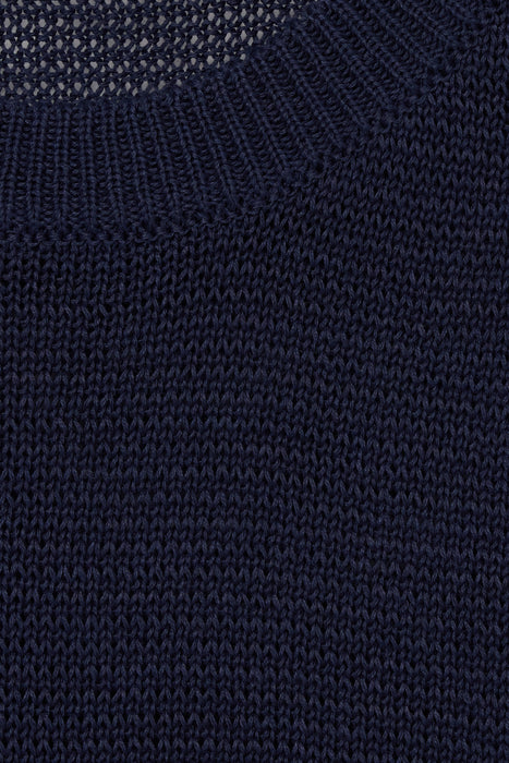 Cotton Knit P/O_Navy