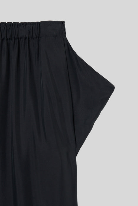 Chambray Drape Pants_Black