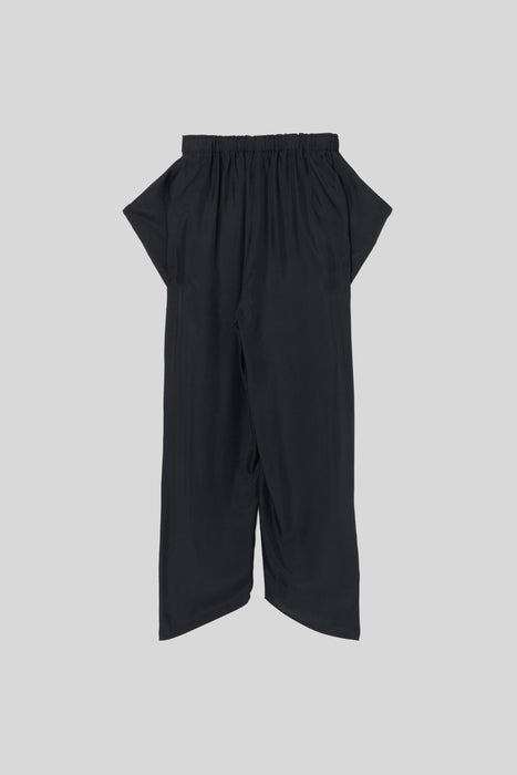 Chambray Drape Pants_Black