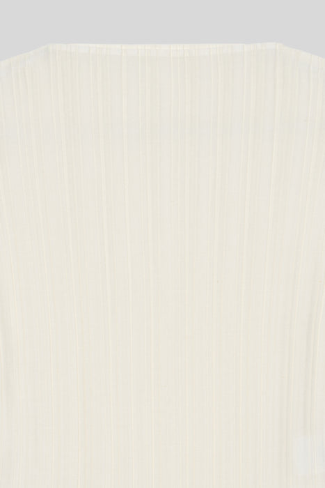Pleats Carve Tops_White