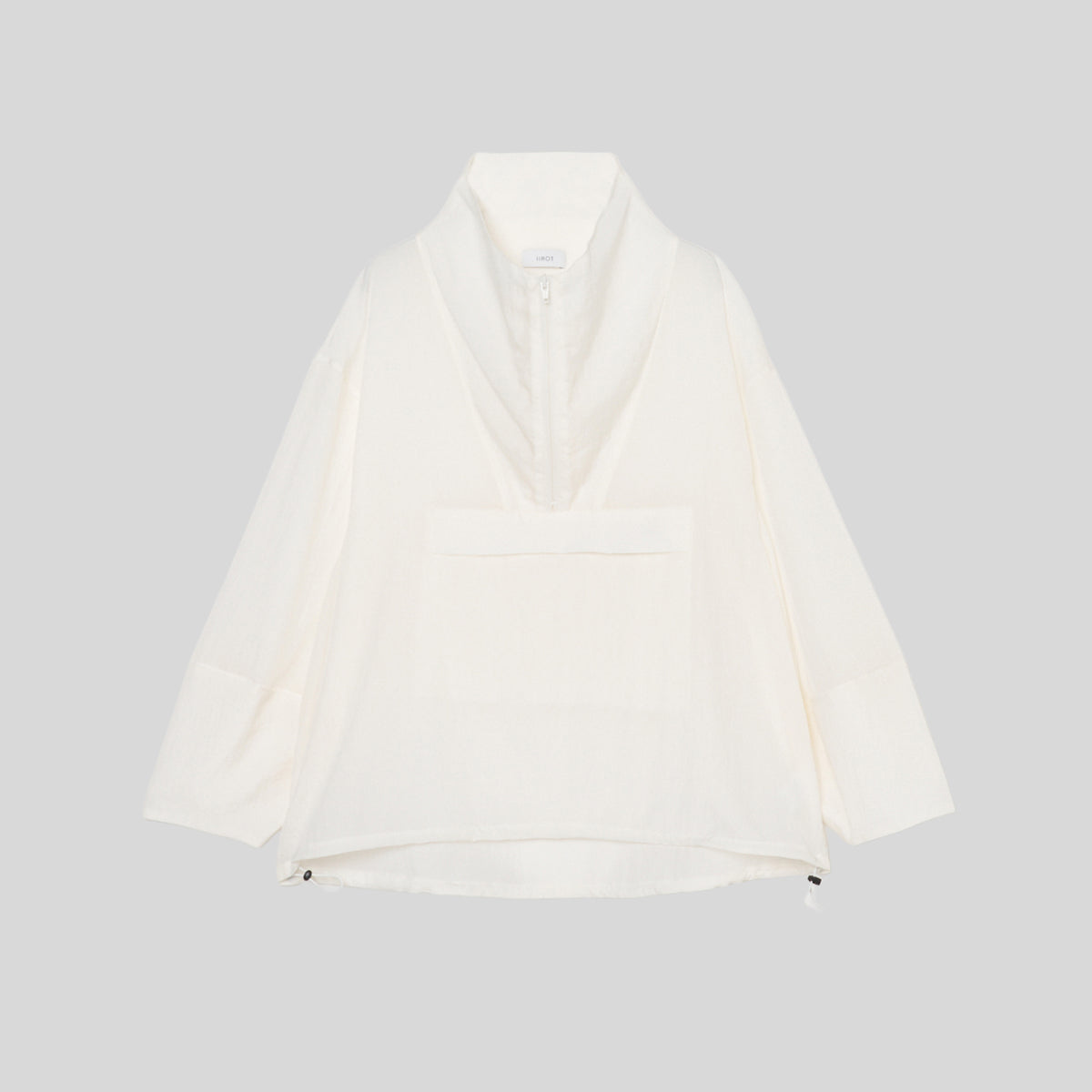 Light Nylon Half Zip P/O_White– IIROT