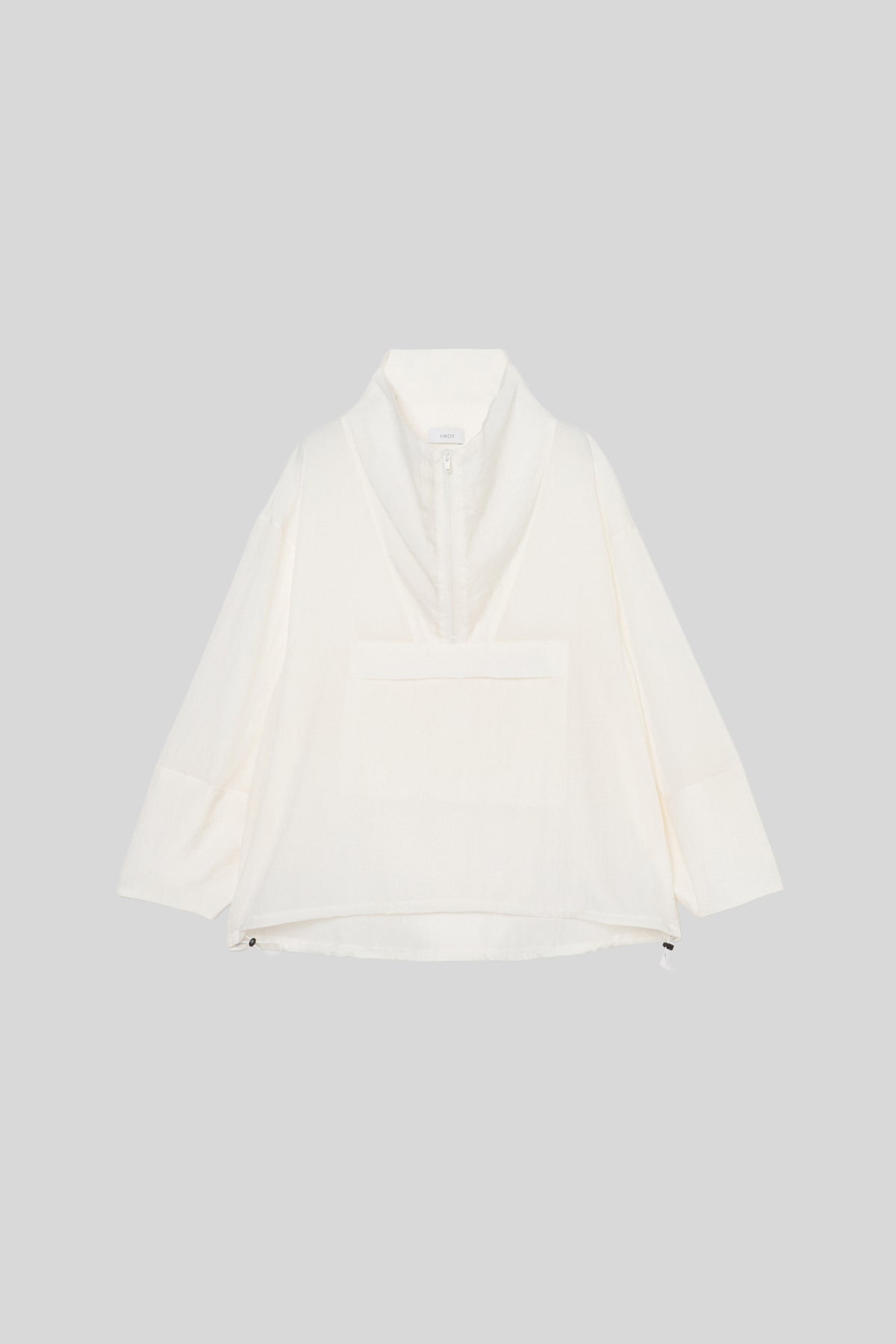 Light Nylon Half Zip P/O_White– IIROT