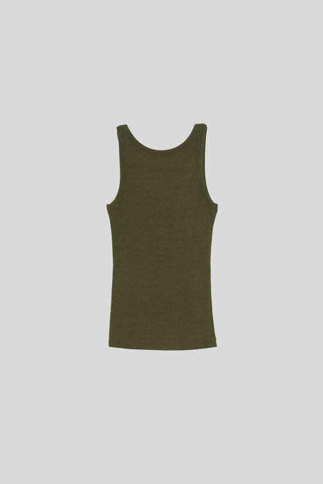 Rib Tank Top_Moss Green