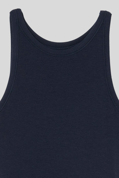 Rib Tank Top_Navy