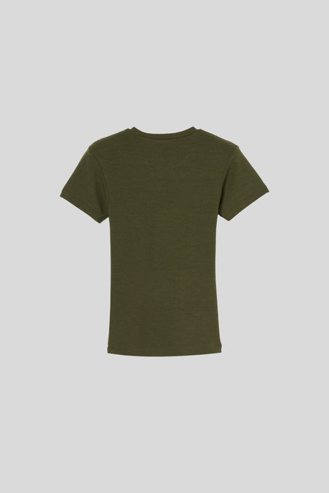 Rib Short Sleeve TS_Moss Green