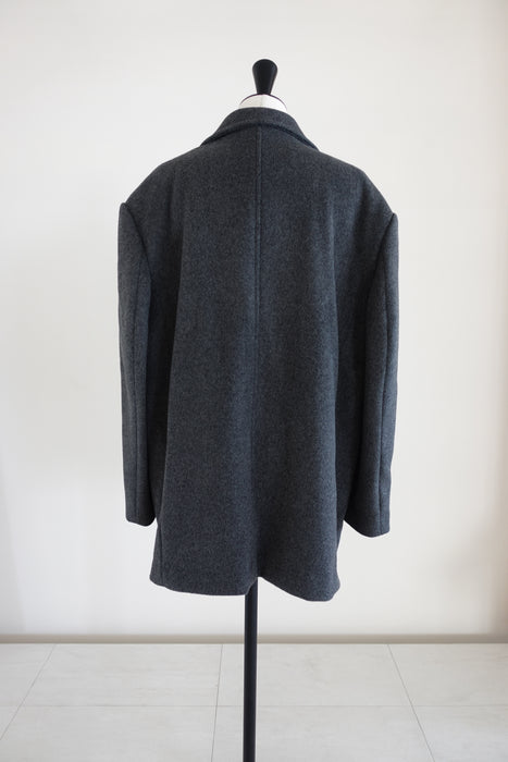 【先行予約】Double Wool Tailored Coat_Middle Gray