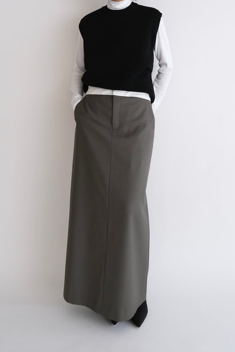 Wrap waist Skirt_Gray