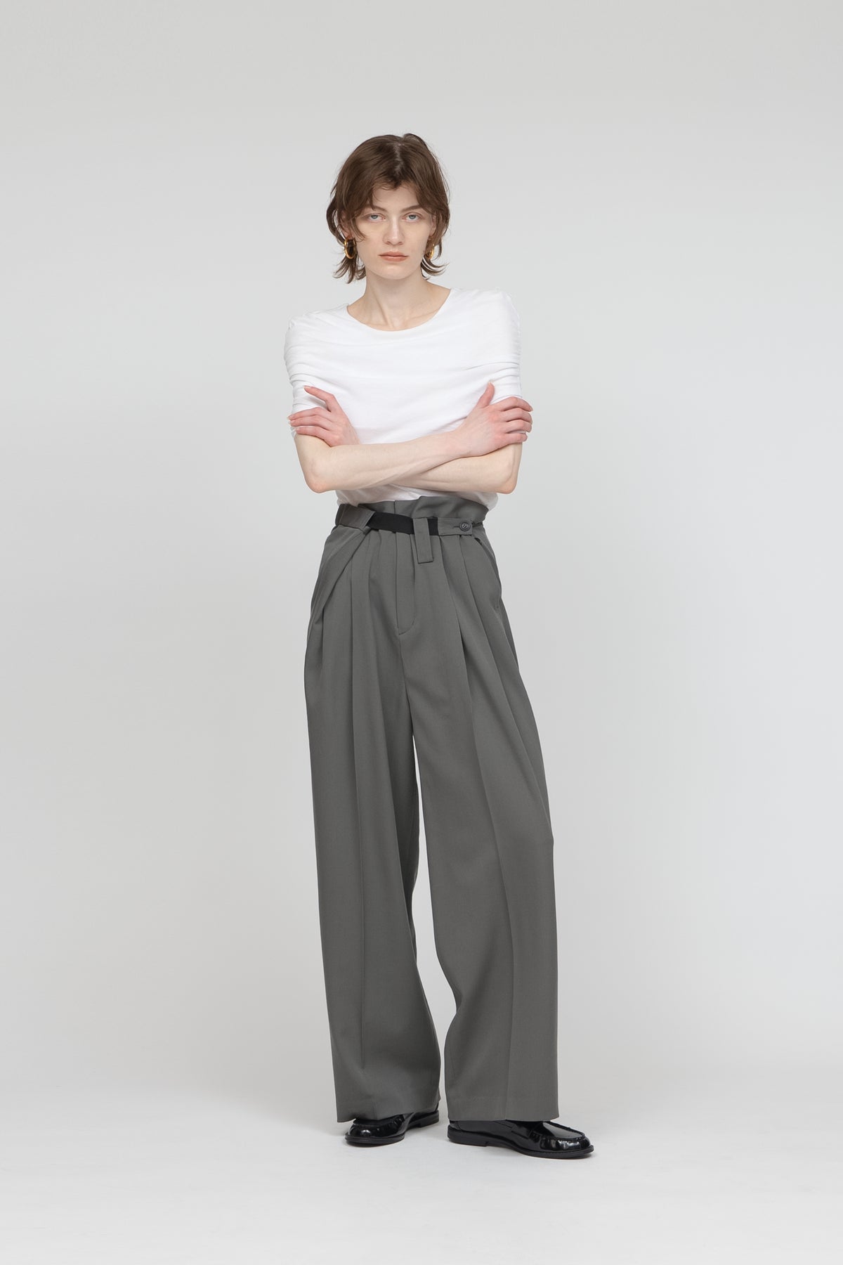 Wool band Pants