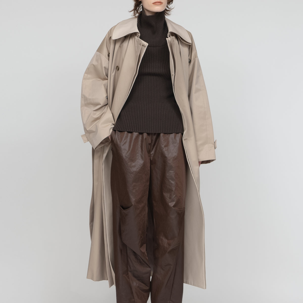 High count cotton Trench coat– IIROT