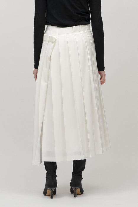 Pleats Skirt_White