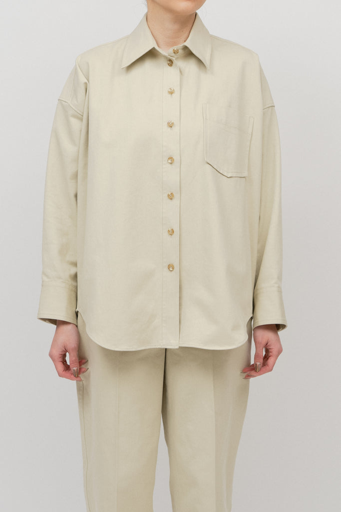 Chino Cross Cotton shirt_Sage– IIROT