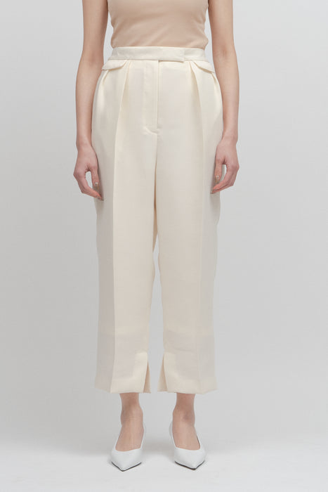 Double-weight cloth Trouser_Off White