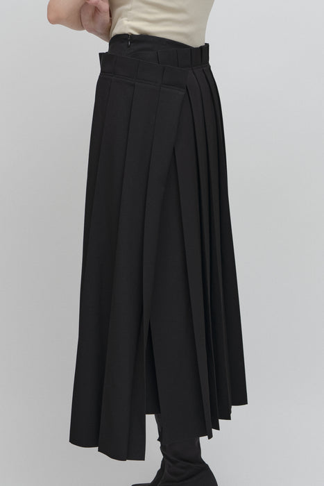 Pleats Skirt_Black