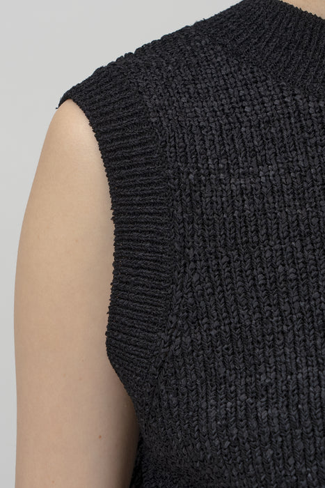 Bright nylon knit_Black