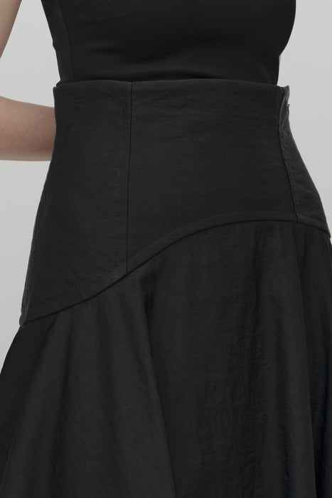 Heavy nylon Skirt_Black
