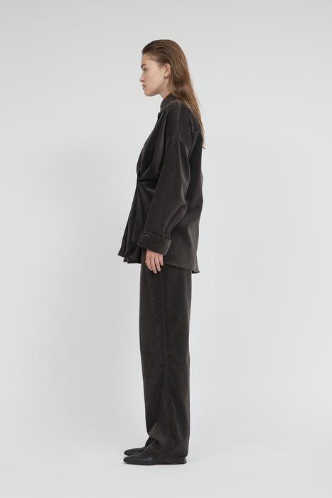 FinxCotton Corduroy Shirt_Smoky Gray