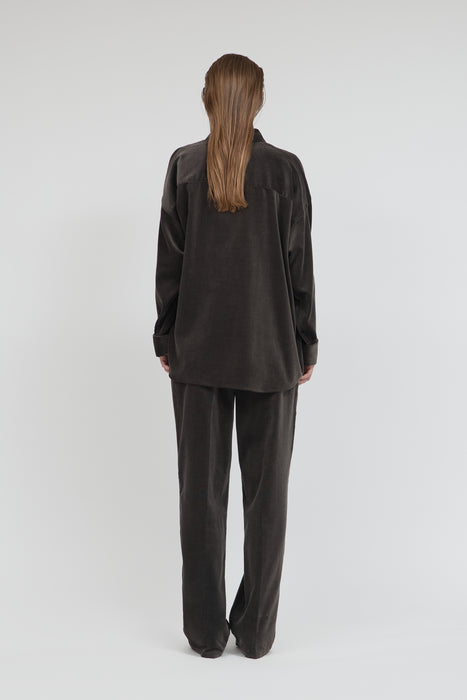 FinxCotton Corduroy Shirt_Smoky Gray
