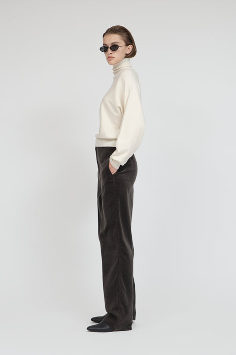 Wool Silk Turtle Knit_Off White
