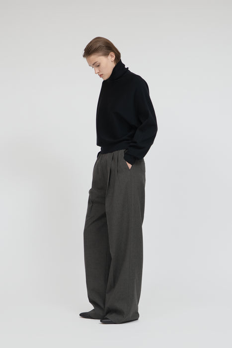 Wool Serge Slacks_Khaki