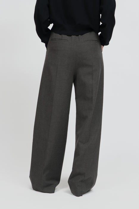 Wool Serge Slacks_Khaki