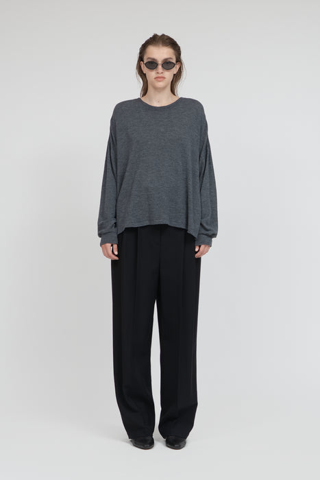 Wool Long Sleeve Tee_Red