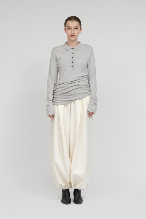 Cashmere Polo Knit_Olive