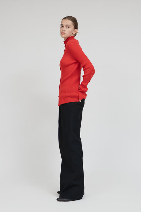 Mohair Silk Cardigan_Red