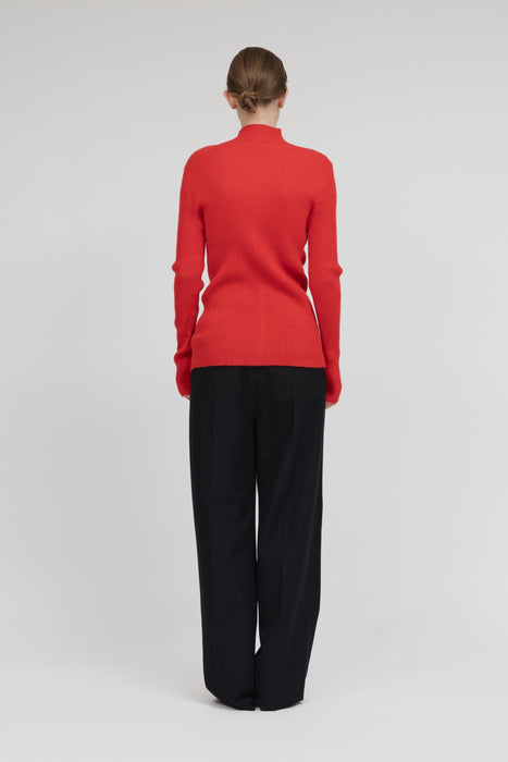 Mohair Silk Cardigan_Red