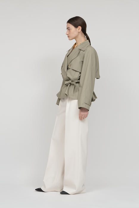 Rich weather Trench Coat_Khaki