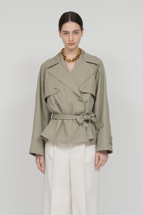 Rich weather Trench Coat_Khaki