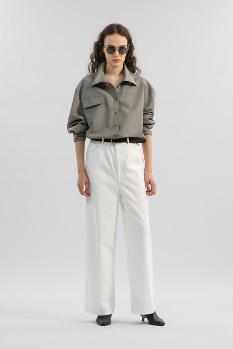Windsor Collar Shirt_White