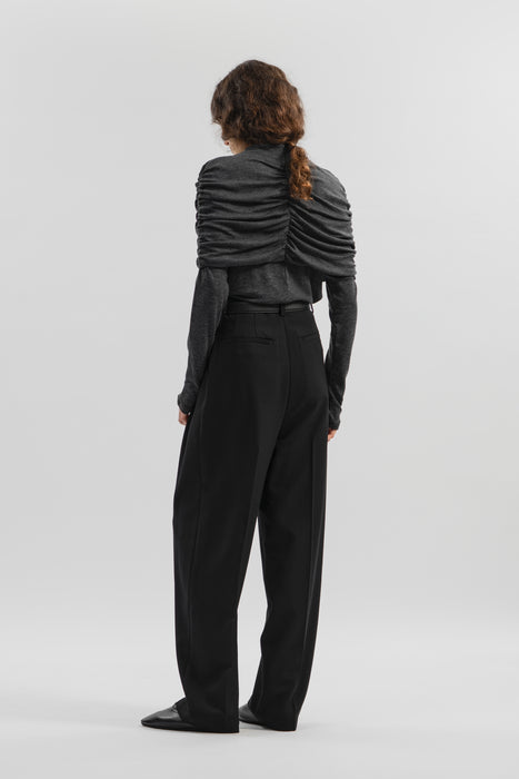 Super120's Wool Tops_Charcoal Gray