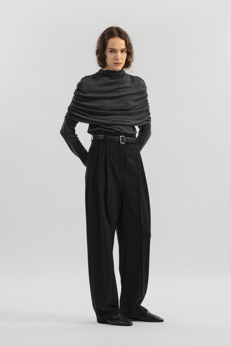 Super120's Wool Tops_Charcoal Gray