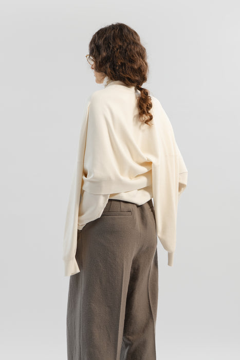 ＊Wool Silk Turtleneck Knit_Mocha