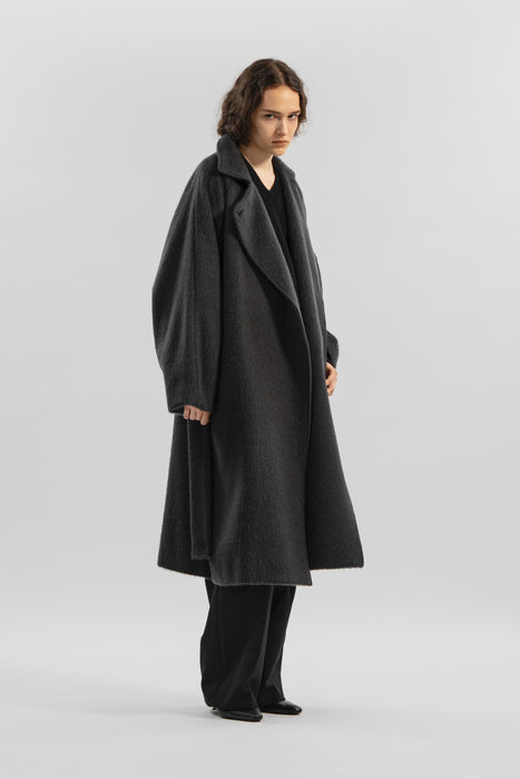【先行予約】Kid mohair Coat_Gray