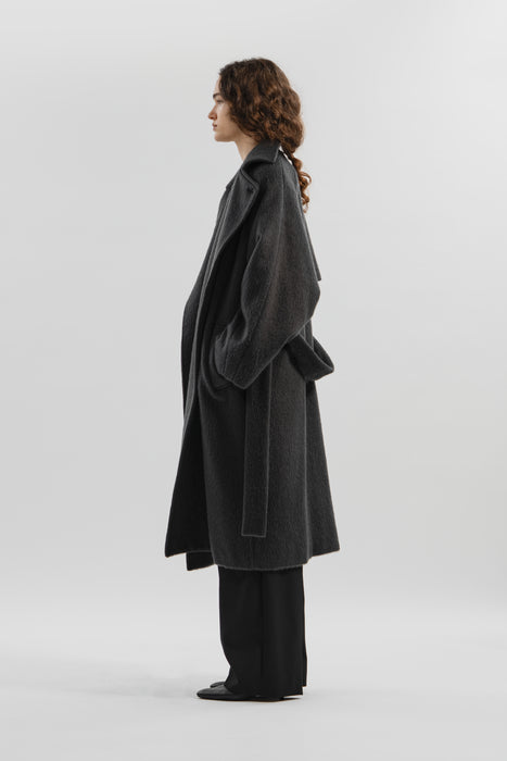 【先行予約】Kid mohair Coat_Gray