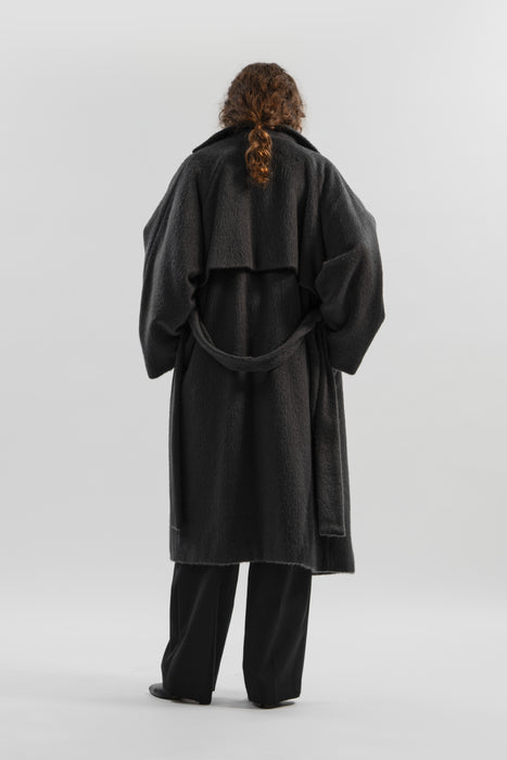 【先行予約】Kid mohair Coat_Gray