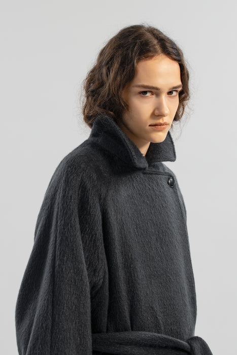 【先行予約】Kid mohair Coat_Gray