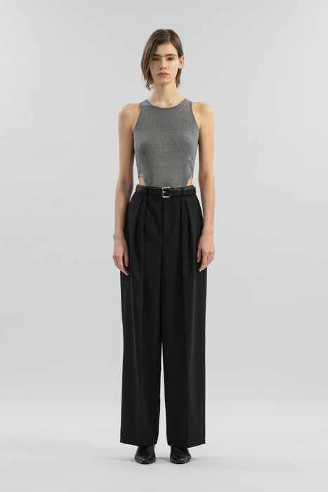 035(Size) Yak Blend Sleeveless Knit Top_Brown