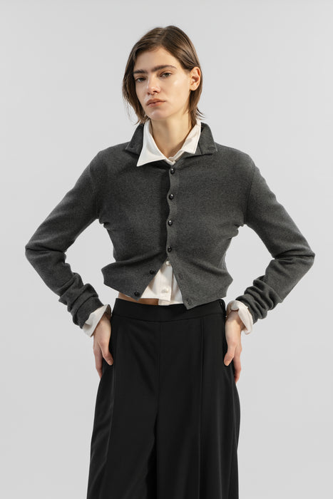 035(Size) Yak Brend Knit Cardigan_Brown