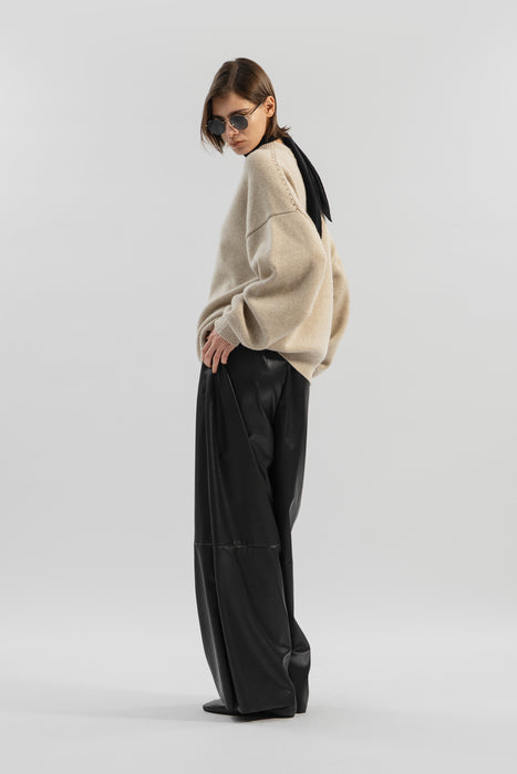 Lamb’s Wool Crew Neck Knit_Lime